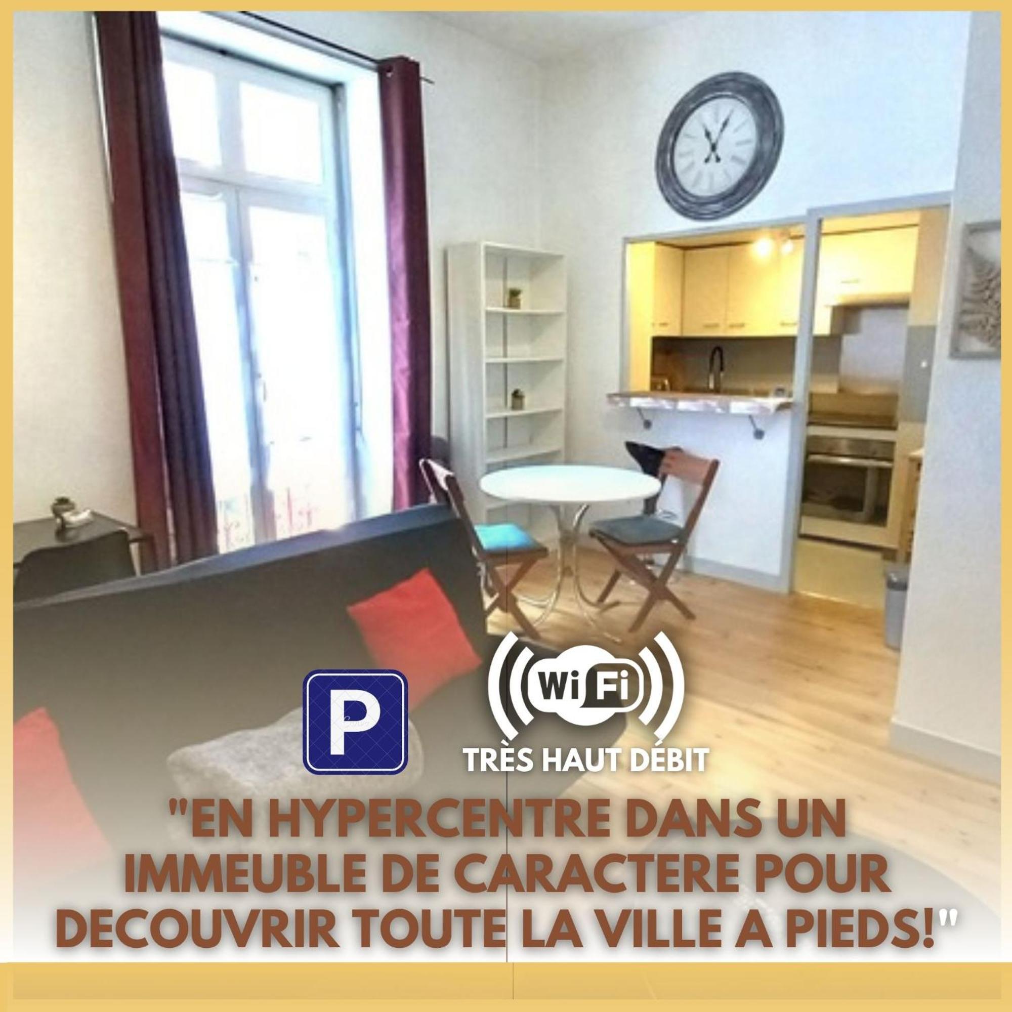 Le Gambetta T2 Cosy Hypercentre Wifi Fibre Avec Parking Appartement Pau Buitenkant foto
